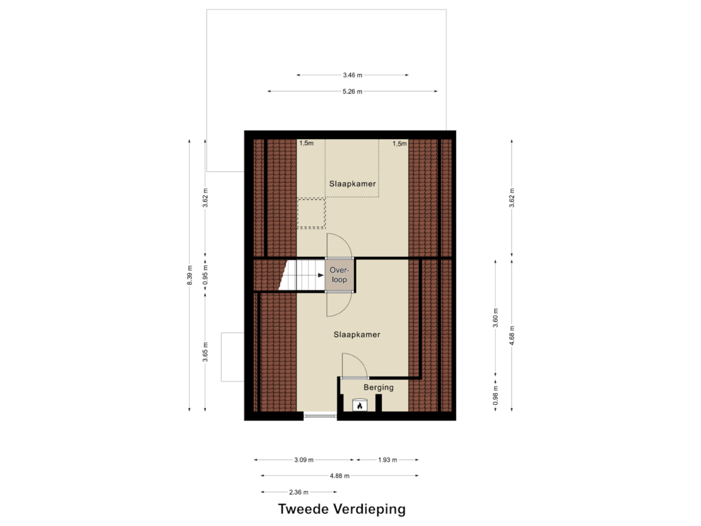 Bekijk plattegrond van Tweede Verdieping van Gentiaanhof 92