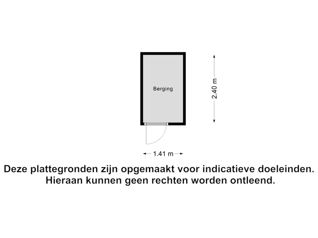 View floorplan of Berging of Molensteeg 1-03