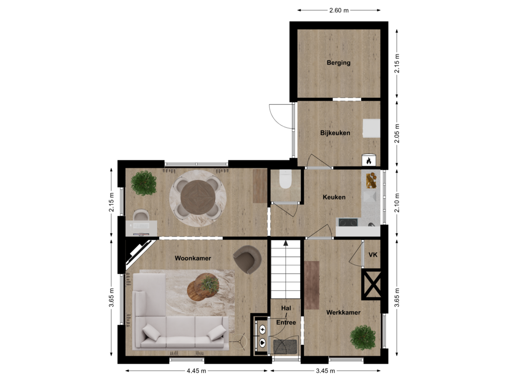 Bekijk plattegrond van First floor van Perzikstraat 19