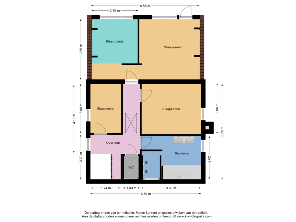 Bekijk plattegrond van 1e Verdieping van Tuinstraat 3