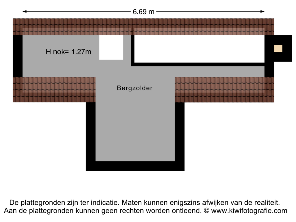 Bekijk plattegrond van Zolder van Tuinstraat 3