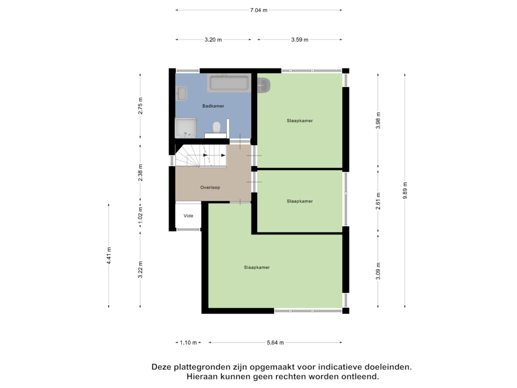 View floorplan of Eerste Verdieping of Senecalaan 13