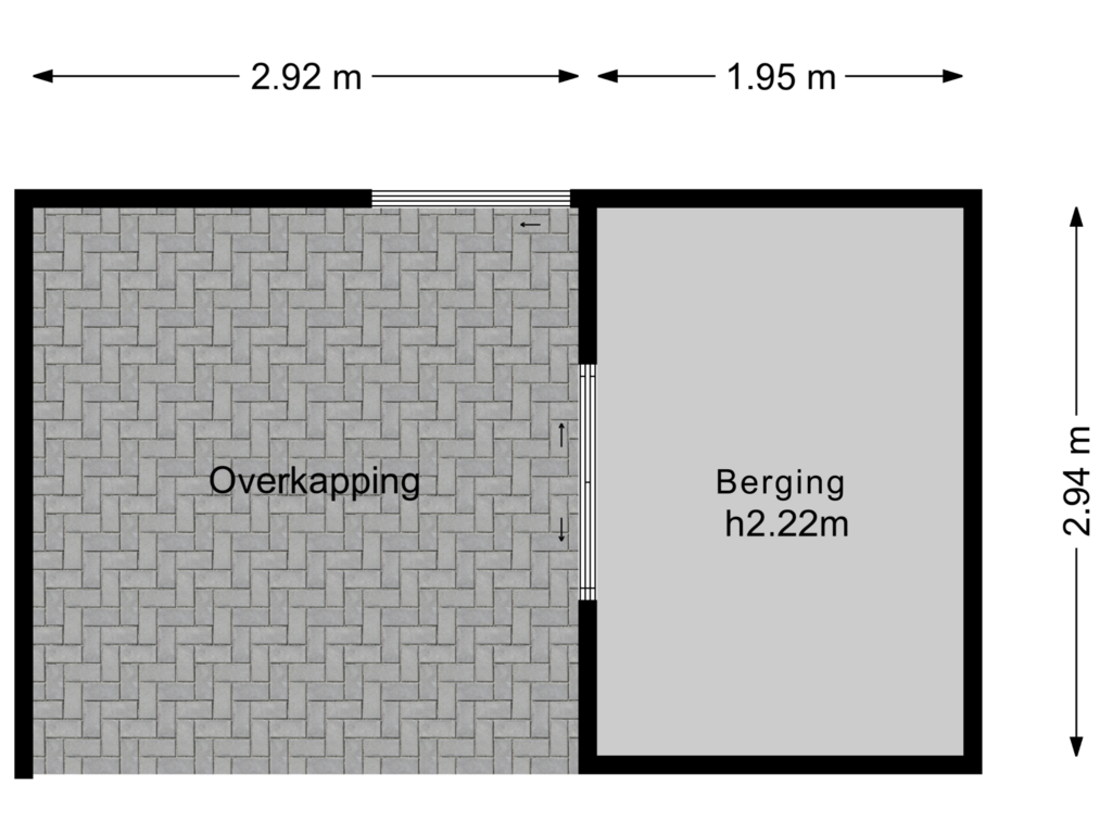 View floorplan of Berging of Huusakker 27