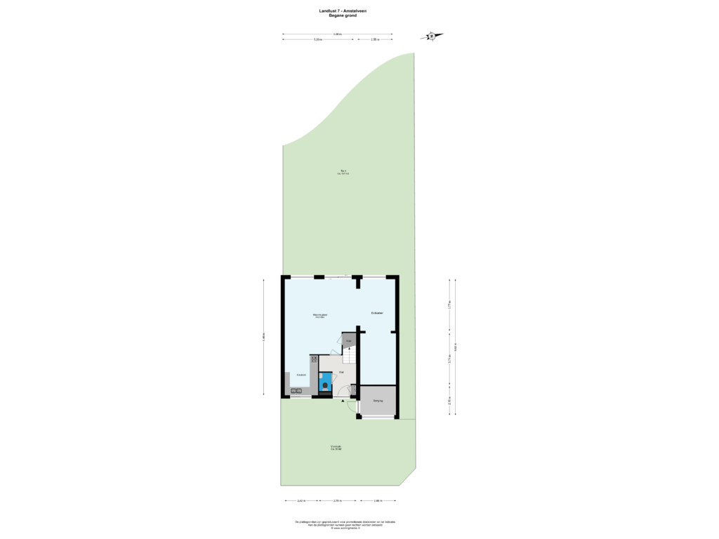 View floorplan of Perceeltekening of Landlust 7