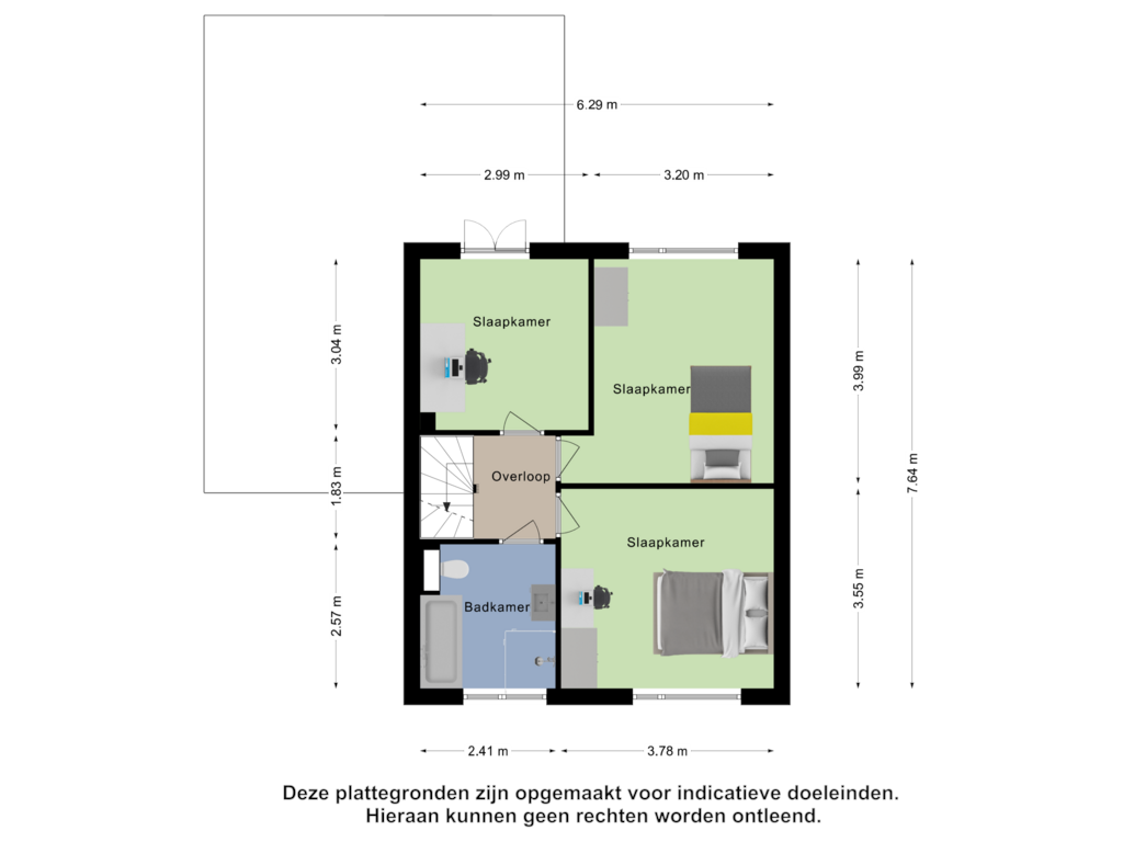 Bekijk plattegrond van Eerste Verdieping van van Asschendorplaan 11