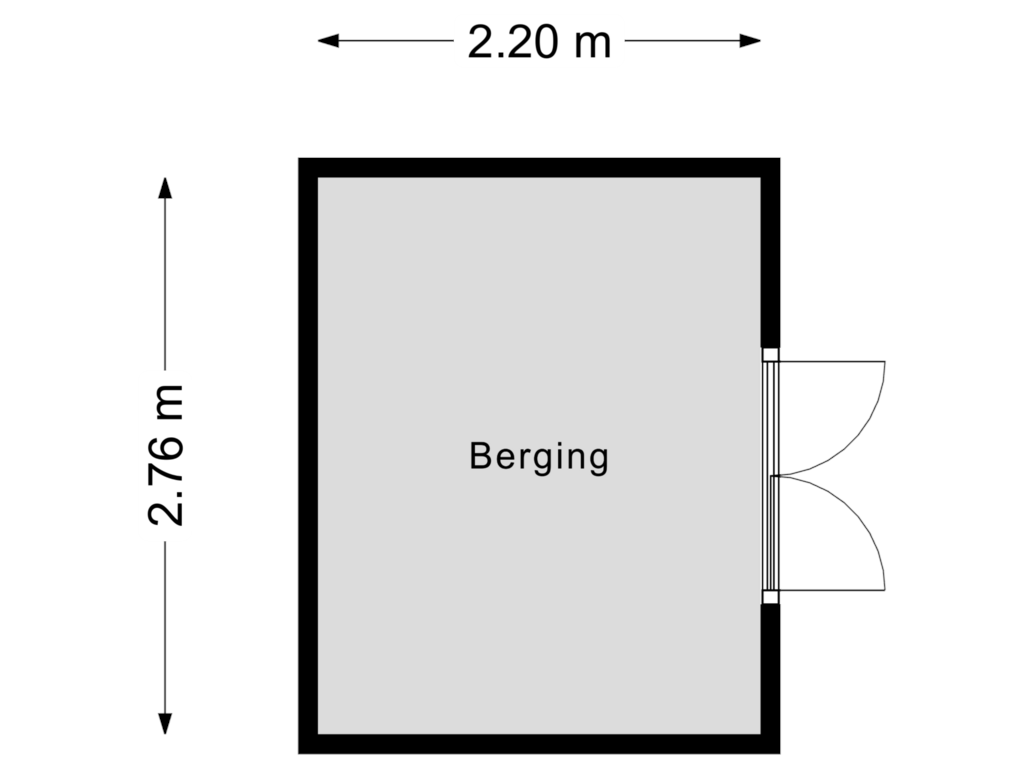 Bekijk plattegrond van Berging van van Asschendorplaan 11