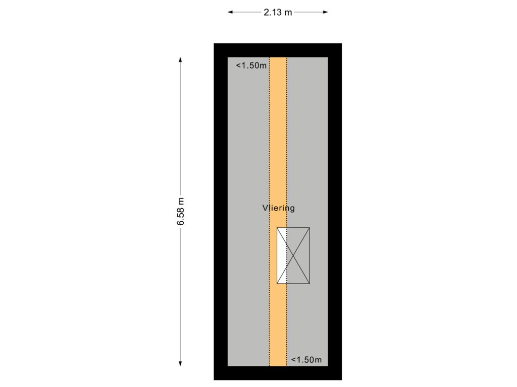 Bekijk plattegrond van Vliering 2 van Overtoom 76