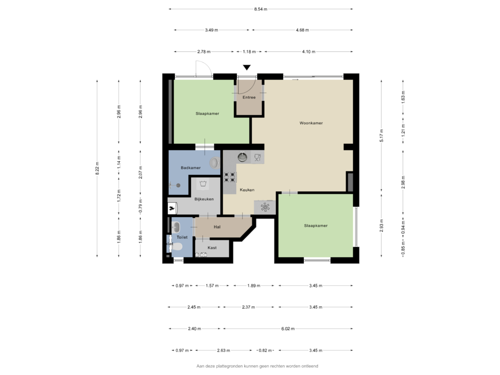 Bekijk plattegrond van Begane grond van Palmboomstraat 53-A