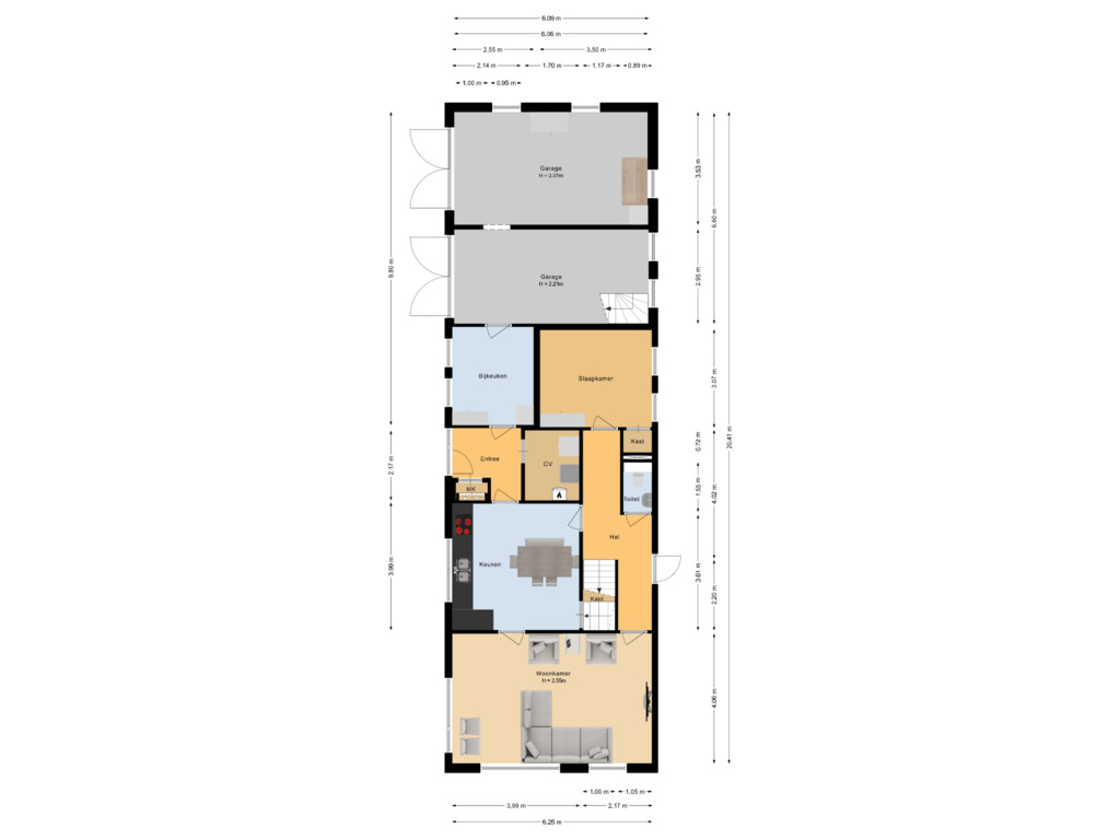 View floorplan of Begane grond of Rijksweg 3