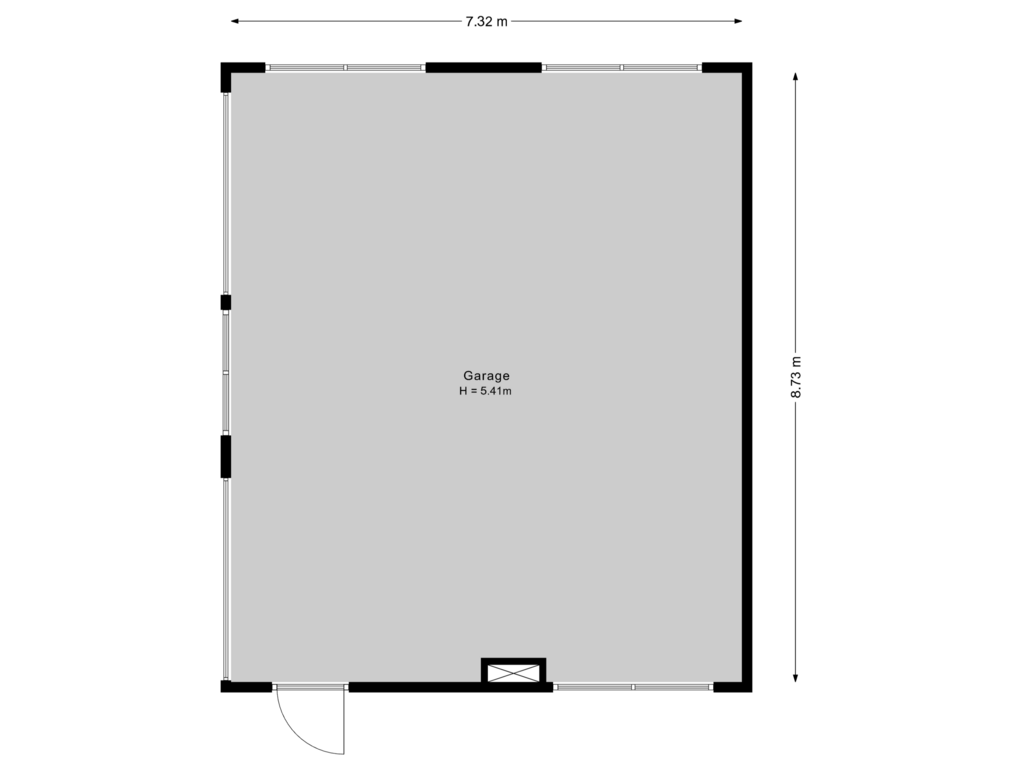 View floorplan of Garage of Rijksweg 3