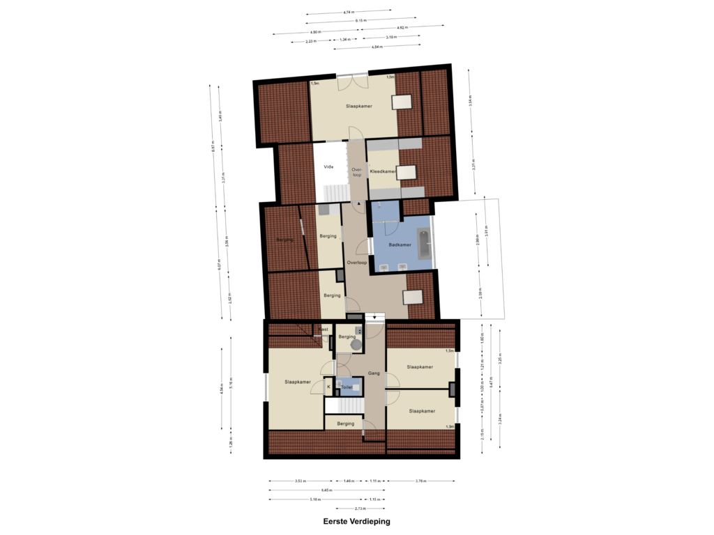 Bekijk plattegrond van Eerste Verdieping van Keenterstraat 4