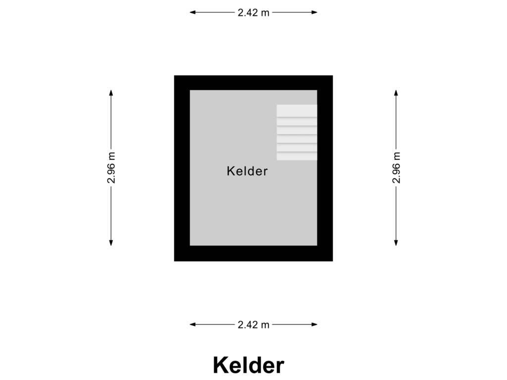 Bekijk plattegrond van Kelder van Keenterstraat 4