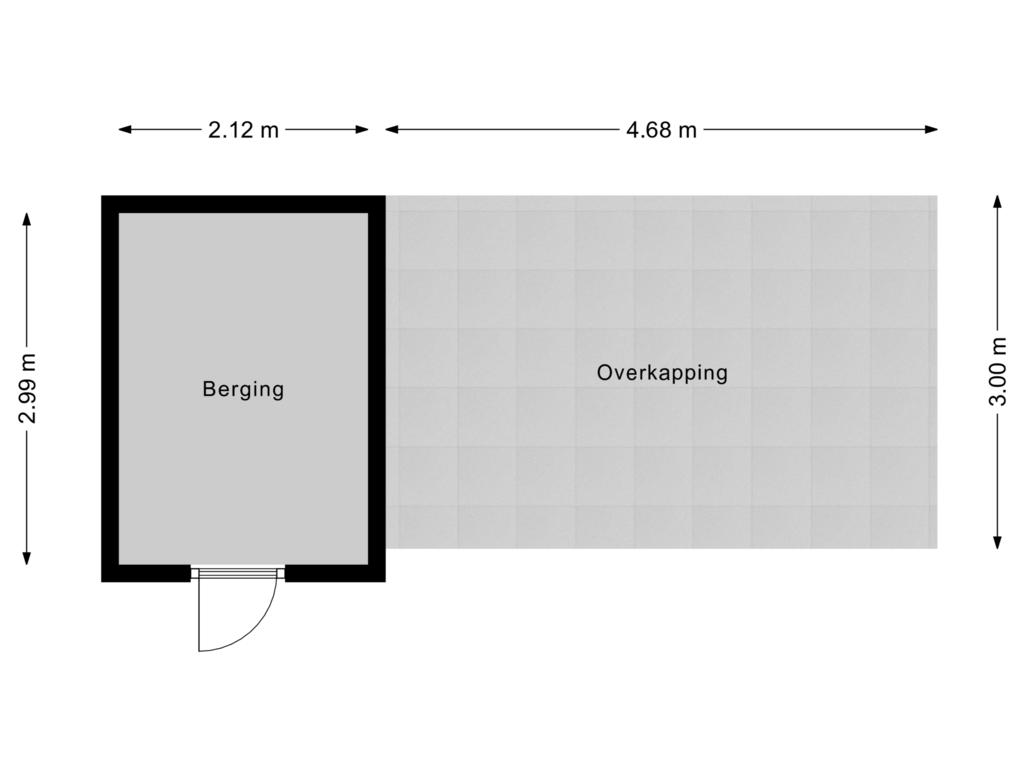 Bekijk plattegrond van Berging van Citroenvlinder 1