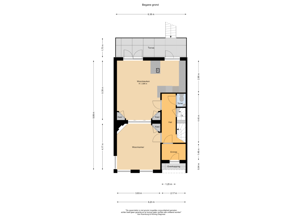 View floorplan of Begane grond of Amsterdamseweg 92