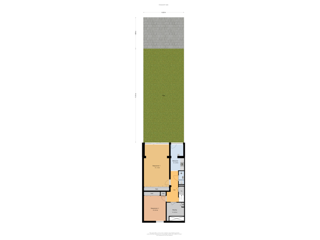 View floorplan of Souterrain  Overzicht of Amsterdamseweg 92