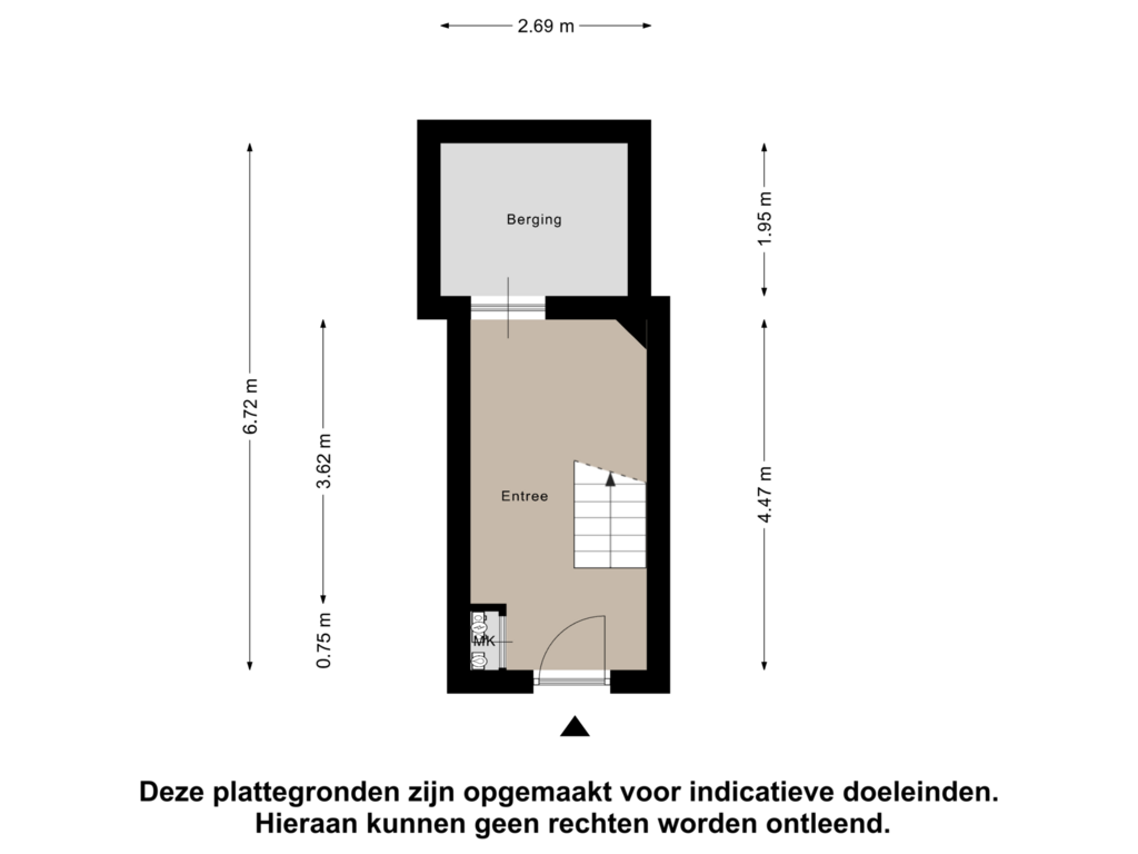 Bekijk plattegrond van Begane Grond van De Bongerd 43