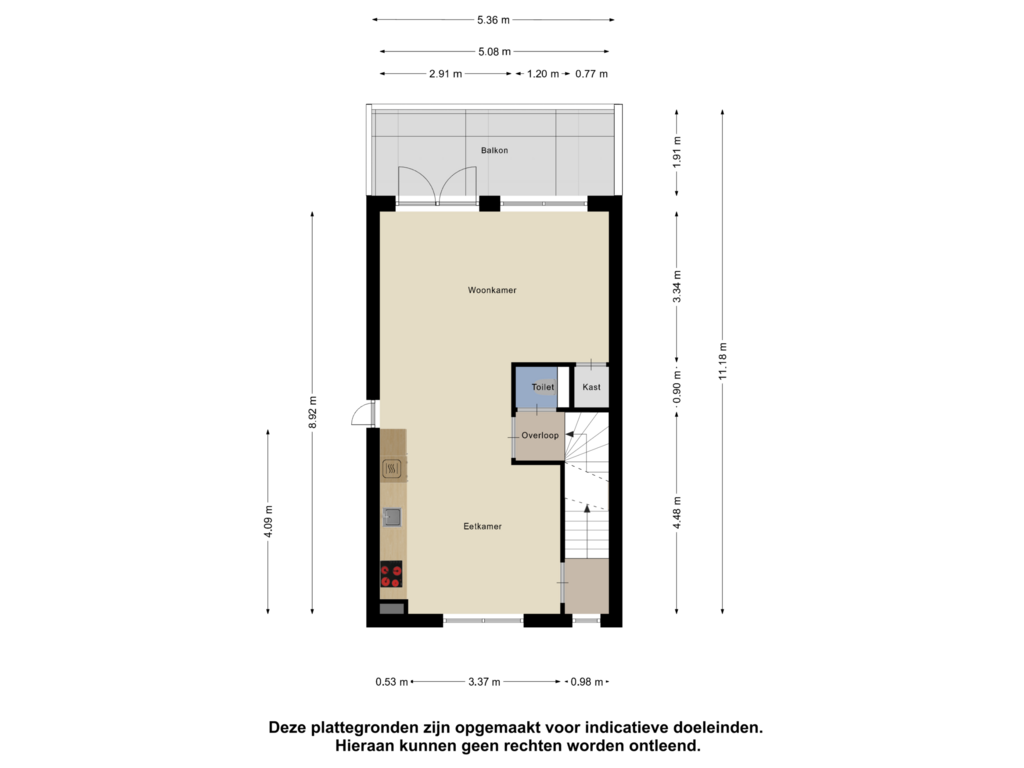 Bekijk plattegrond van Eerste Verdieping van De Bongerd 43