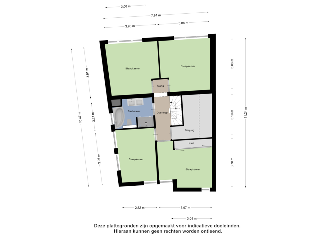 Bekijk plattegrond van Eerste Verdieping van Branco 16