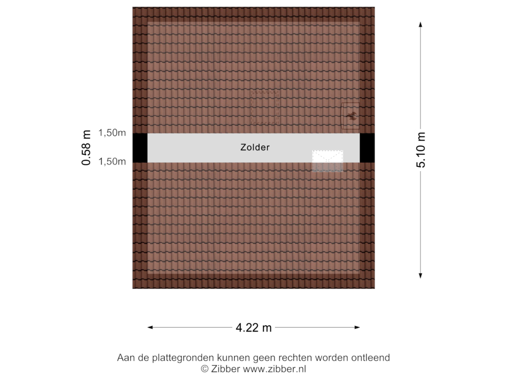 Bekijk plattegrond van Zolder van Vermeerstraat 53