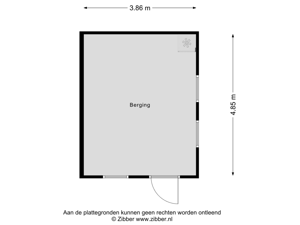 Bekijk plattegrond van Berging van Klaproos 67