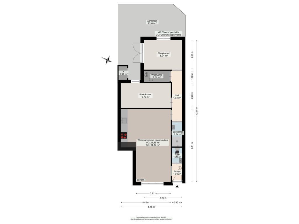 Bekijk plattegrond van Begane grond van Nieuwstraat 130