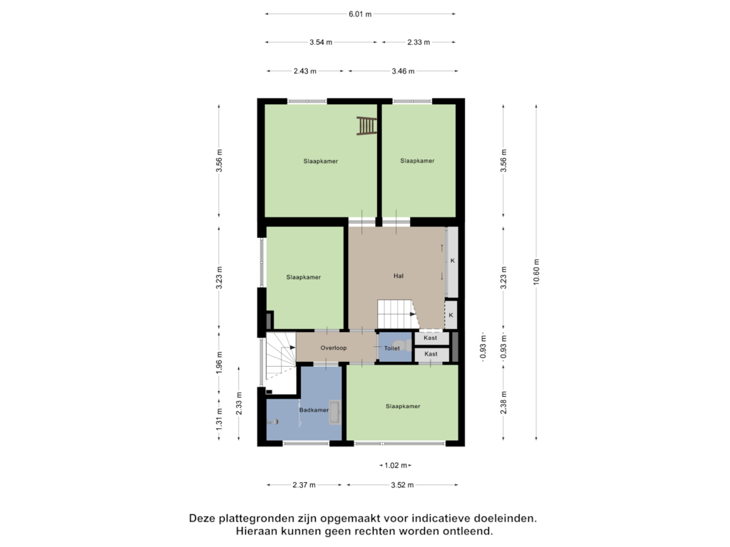 Bekijk plattegrond van Eerste Verdieping van Kloosterstraat 49