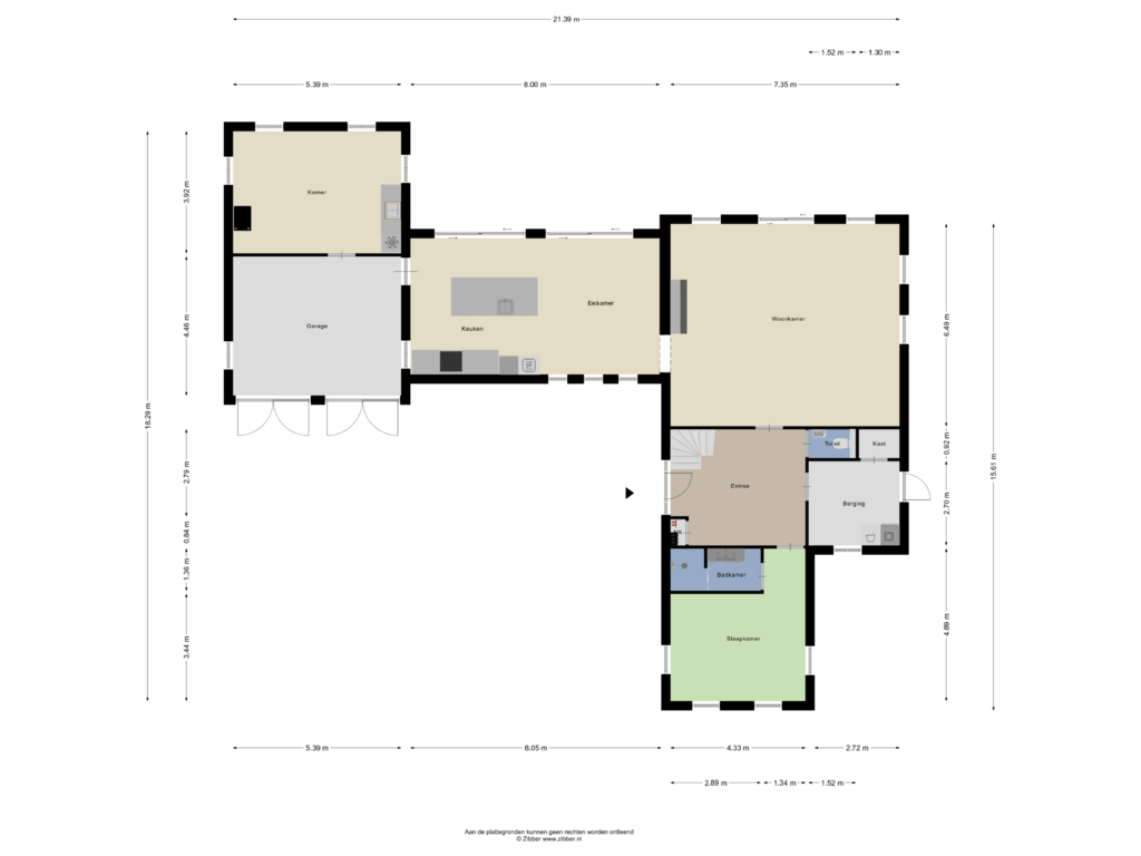 View floorplan of Begane grond of Opper Haudmare 7