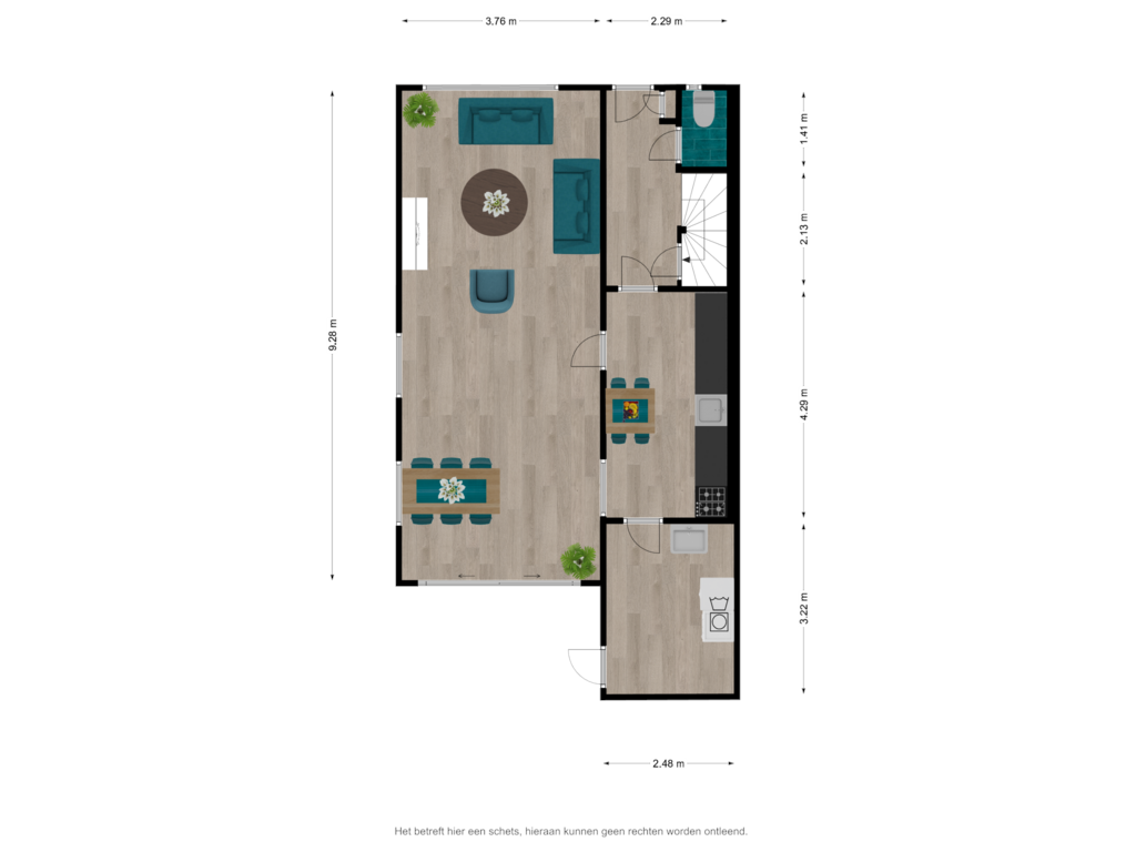 Bekijk plattegrond van Begane grond van Ankerstraat 64