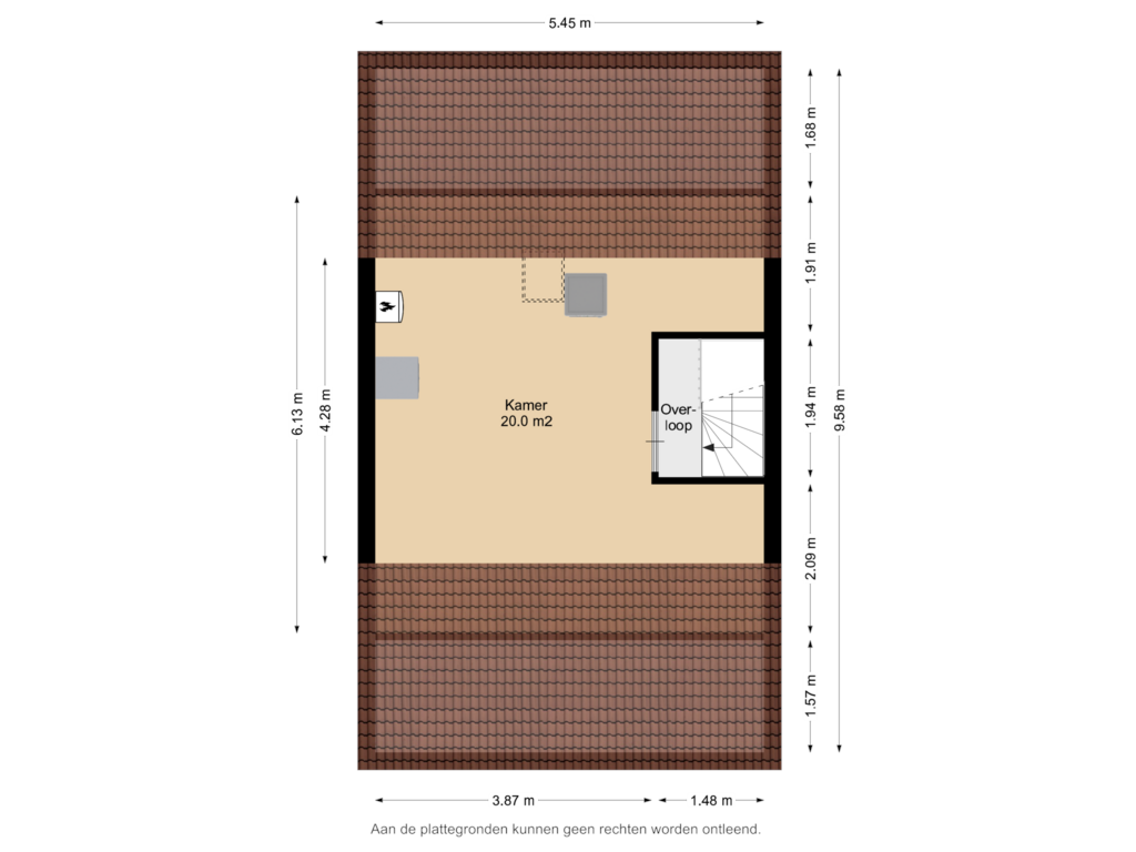 Bekijk plattegrond van 2e Verdieping van Johan Winklerwei 114