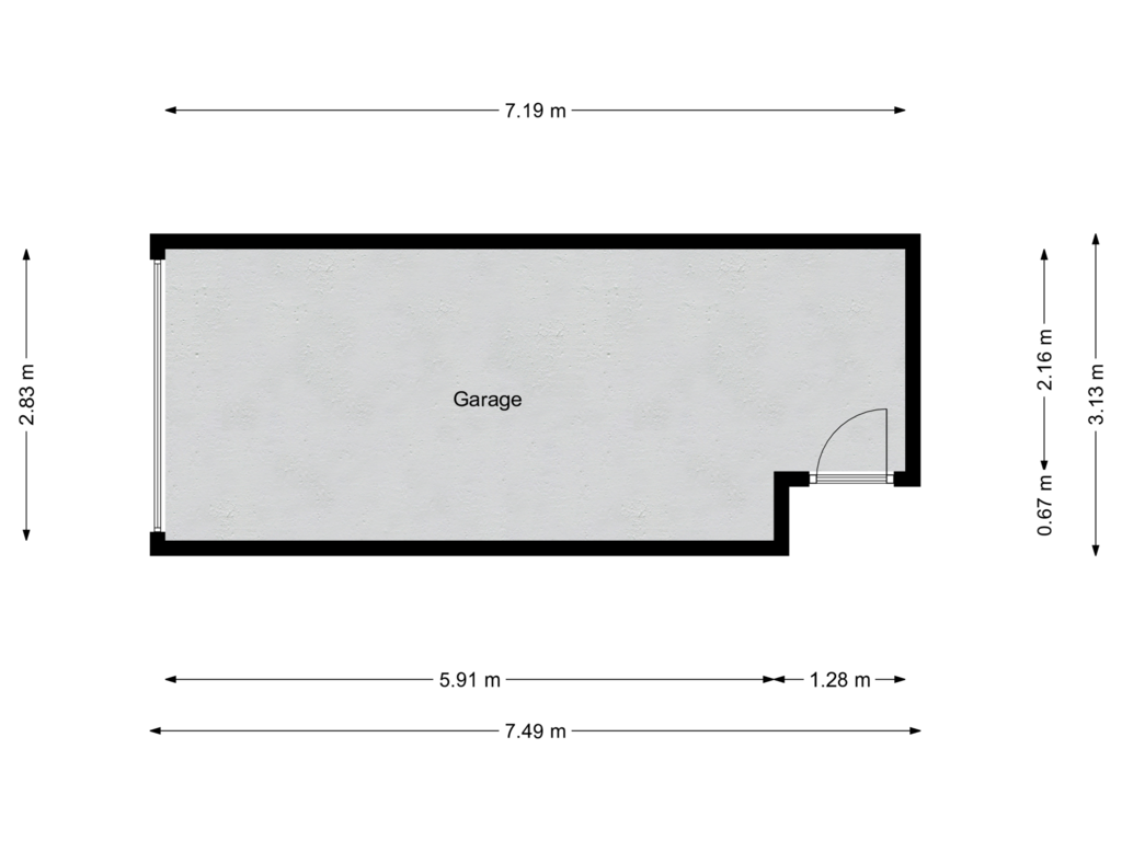 View floorplan of Garage of Erasmuspark 133