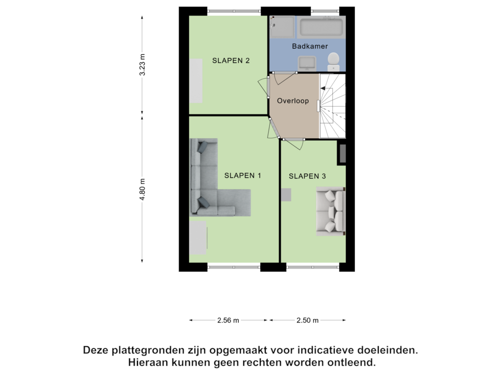 Bekijk plattegrond van Eerste Verdieping van Anthony Edenlaan 25