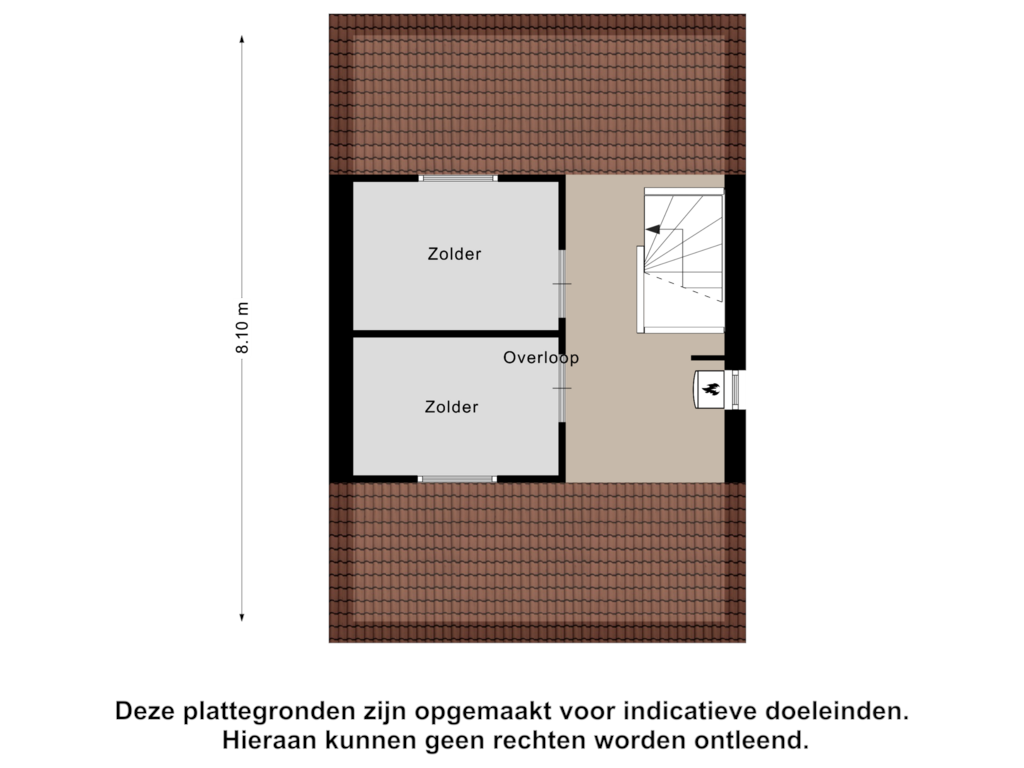 Bekijk plattegrond van Zolder van Anthony Edenlaan 25