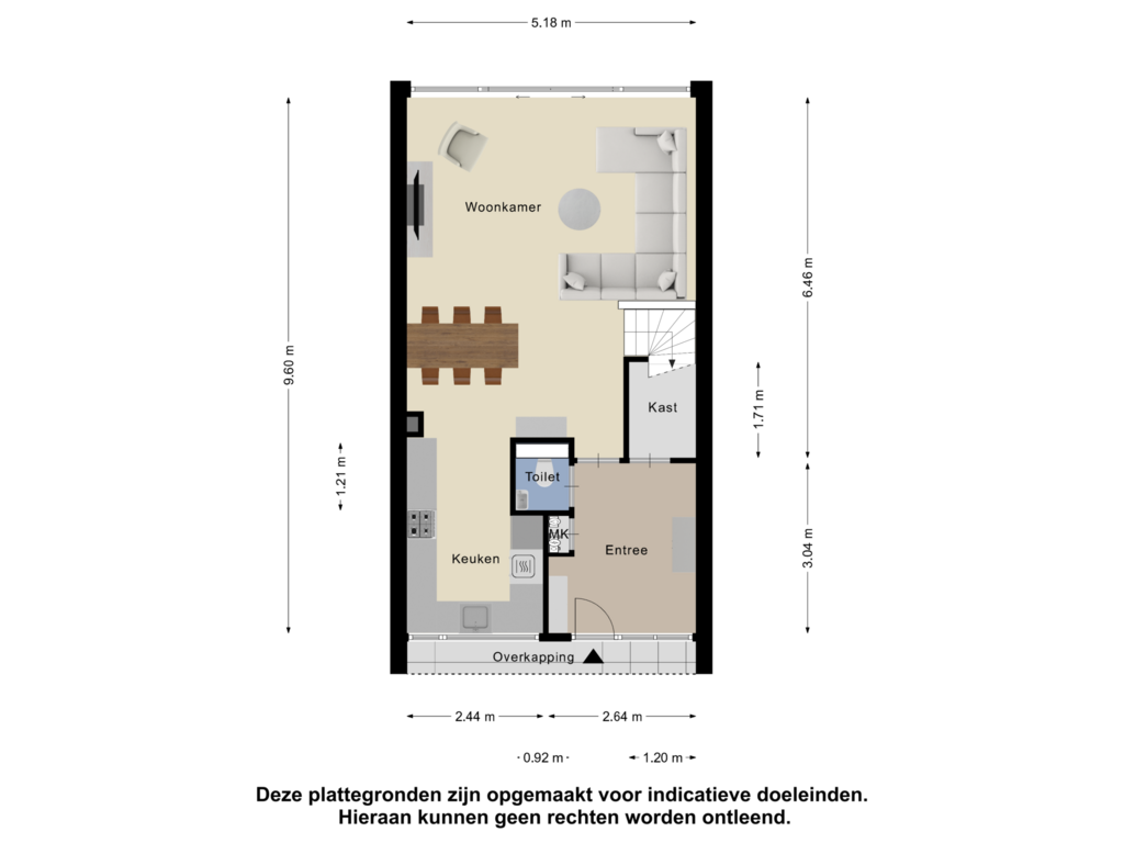 Bekijk plattegrond van Begane Grond van Slakkenveen 336