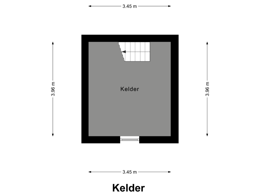 View floorplan of Kelder of Coolenstraat 42