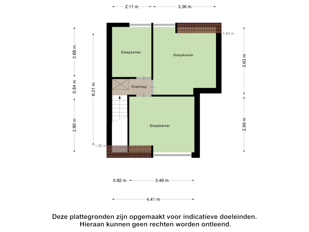 Bekijk plattegrond van Eerste Verdieping van Populierstraat 19