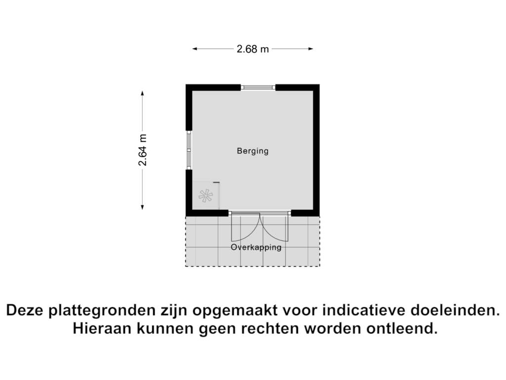 Bekijk plattegrond van Berging van Populierstraat 19