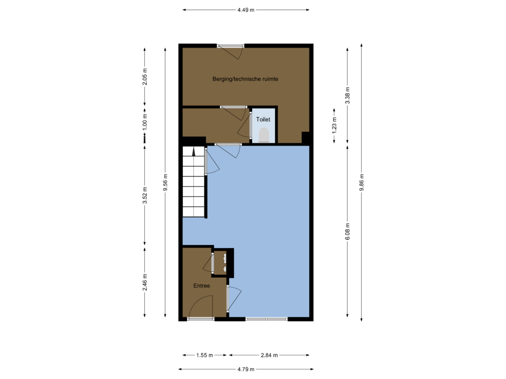 Bekijk plattegrond van Begane grond van Dupondiusstraat 12