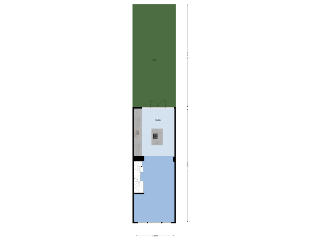 Bekijk plattegrond van Verdieping 1 van Dupondiusstraat 12