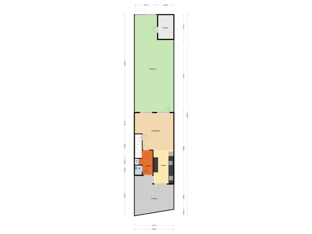 Bekijk plattegrond van Tuin van Grote Kreeklaan 6