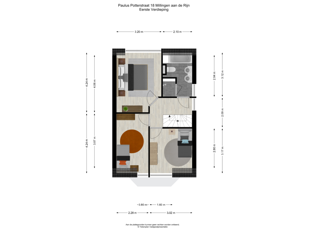 View floorplan of Eerste Verdieping of Paulus Potterstraat 18