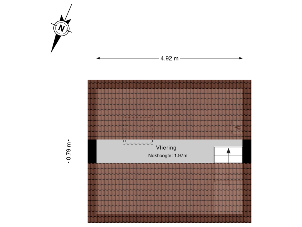 View floorplan of 2e verdieping of Mr. de Fremerystraat 25