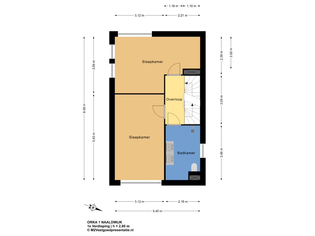 View floorplan of 1e Verdieping of Orka 1