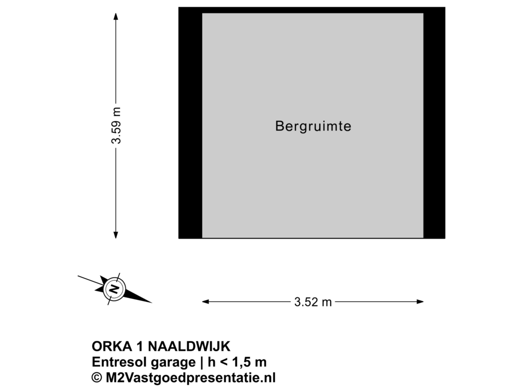 View floorplan of Entresol garage of Orka 1