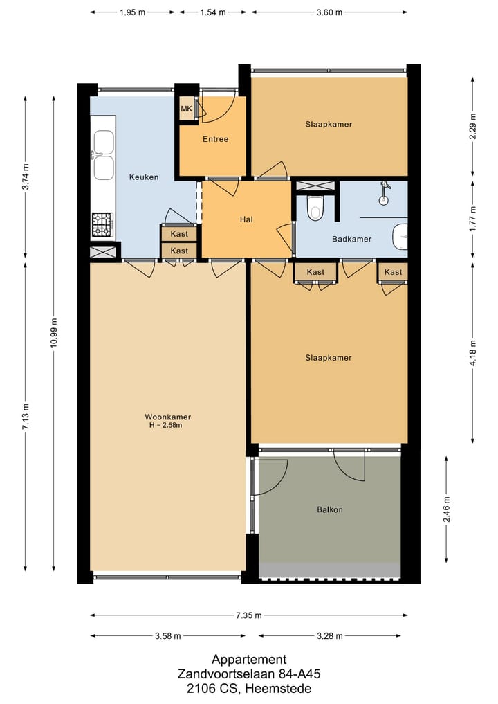 Foto 40 van Zandvoortselaan 84-A45