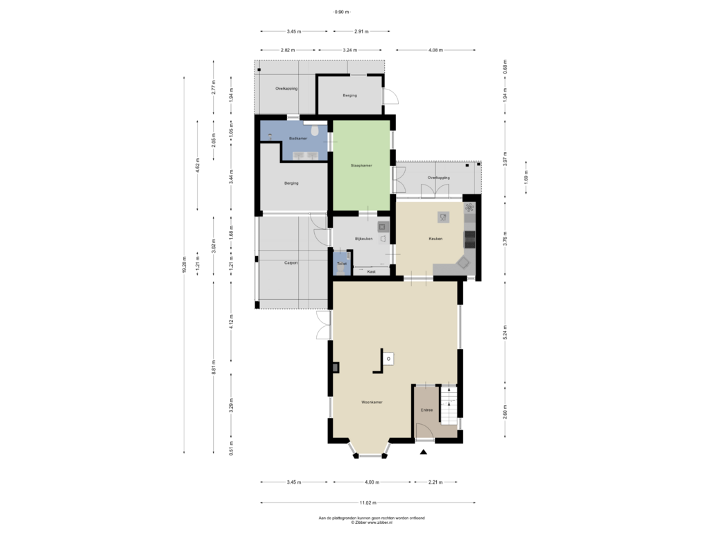 Bekijk plattegrond van Begane Grond van Gravenallee 3