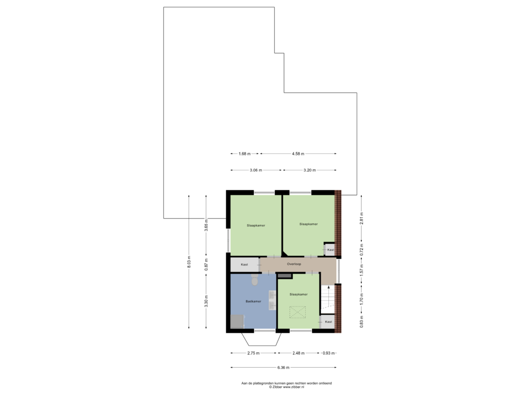 Bekijk plattegrond van Eerste Verdieping van Gravenallee 3