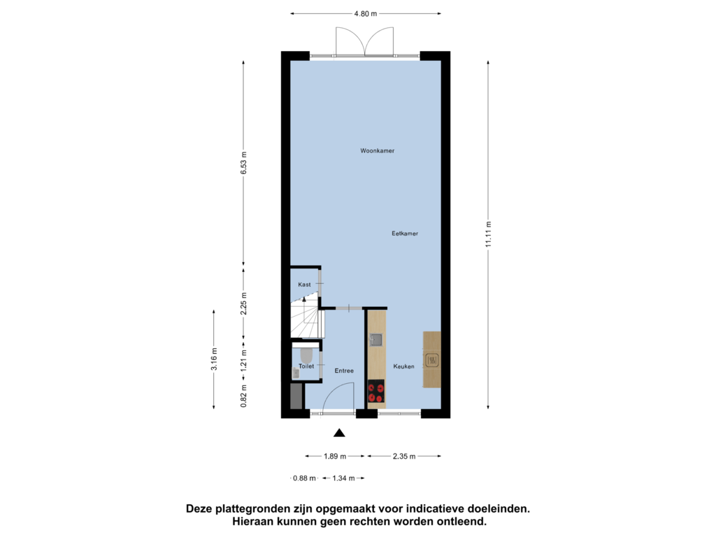 Bekijk plattegrond van Begane Grond van Port Saidweg 30