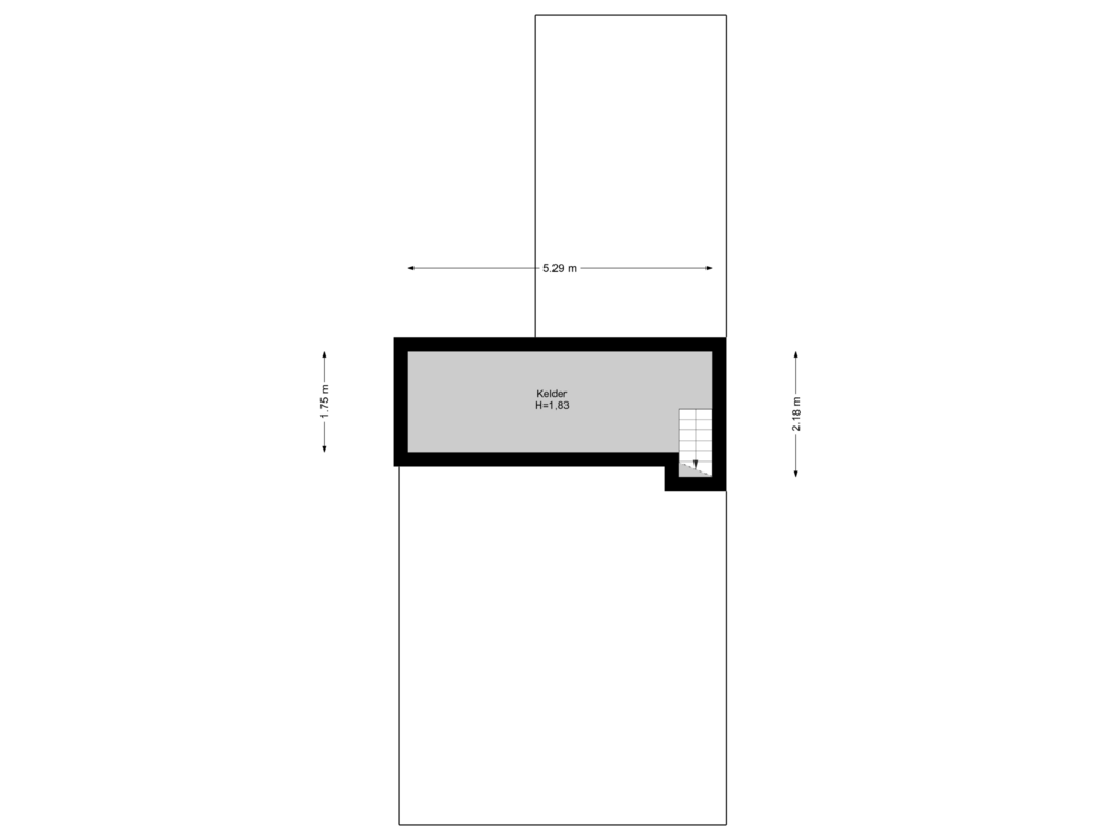 View floorplan of Kelder of Veldheimerlaan 92