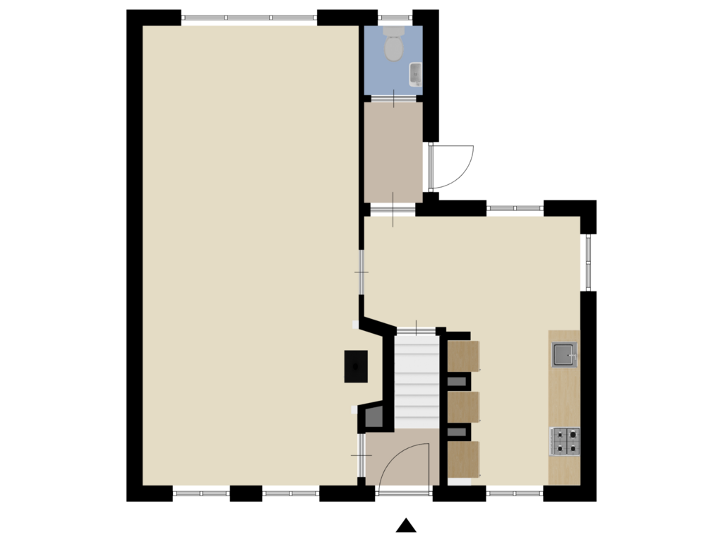 View floorplan of Begane Grond of Beukenstraat 34