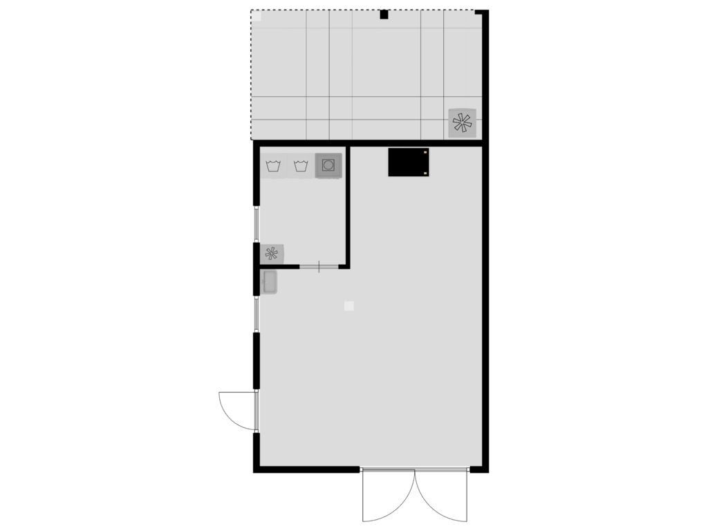 View floorplan of Garage of Beukenstraat 34